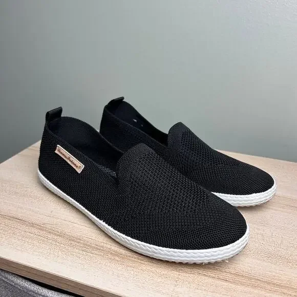 Tommy Bahama Black Slip On Shoes Sneakers Mesh Lighweight Travel Casual size 7.5 - Picture 2 of 8